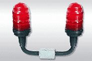   Aparelho Sinalizador de obstculos com globo de Policarbonato vermelho Duplo com Fotoclula